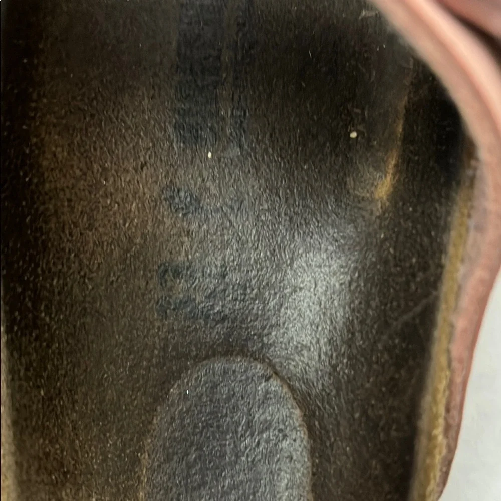 Birkenstock Dusty Rose Sandals with Suede Straps and Metallic Buckles